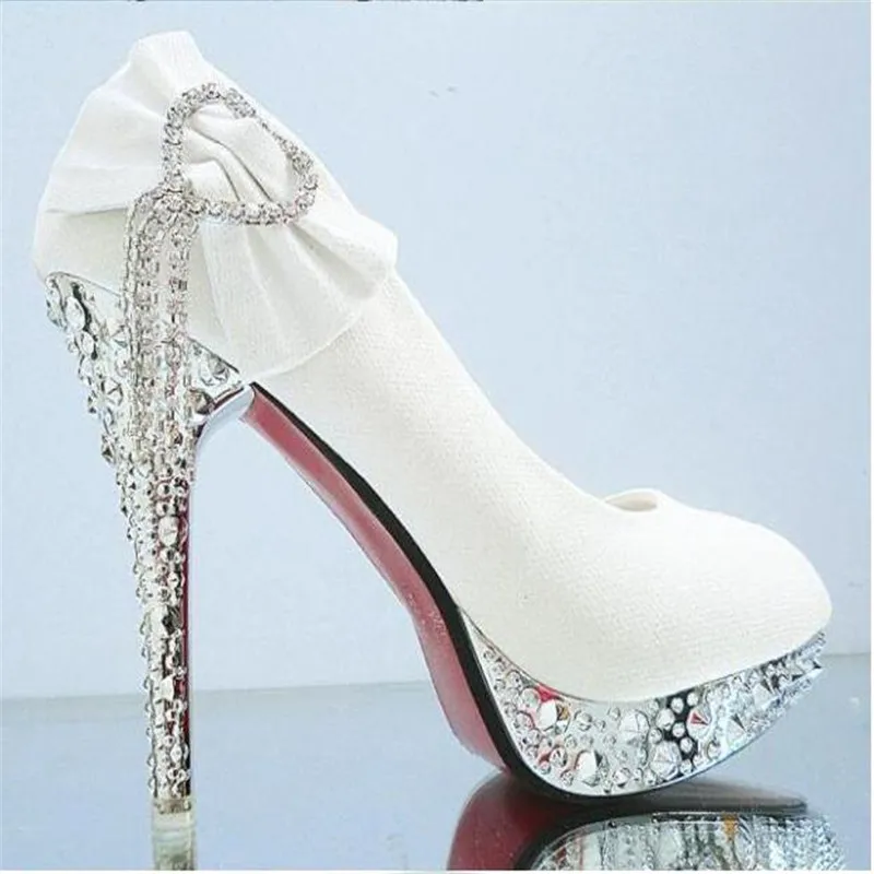 Сезон осень зима Новинка Элегантная женская обувь свадебные туфли высокие