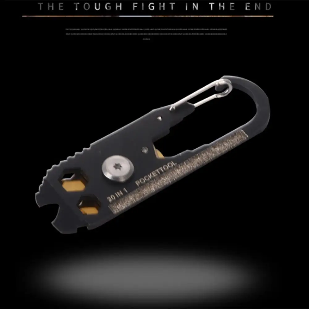 Брелок безопасности Пряжка 20 в 1 Многофункциональный портативный инструмент