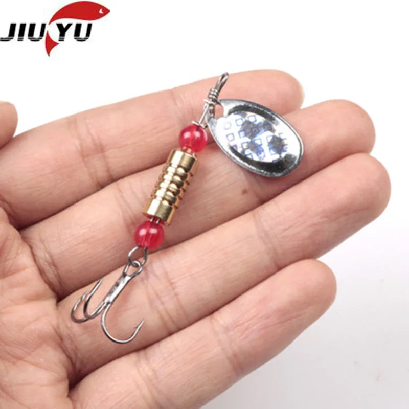 

isca artificial Fishing Lures rotated Sequins spinner Metal Spoon Lures with Hook Hard Bait 5.5cm/4g tackle 1pcs