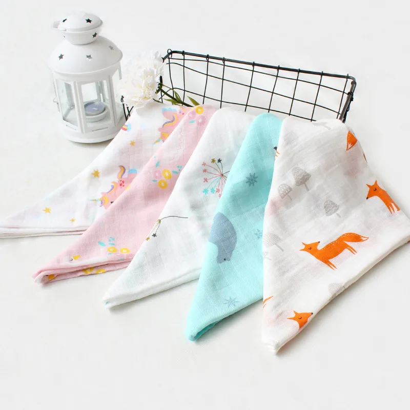 Бамбуковая муслиновая пеленка для новорожденных квадратные пайетки 60*60 см |