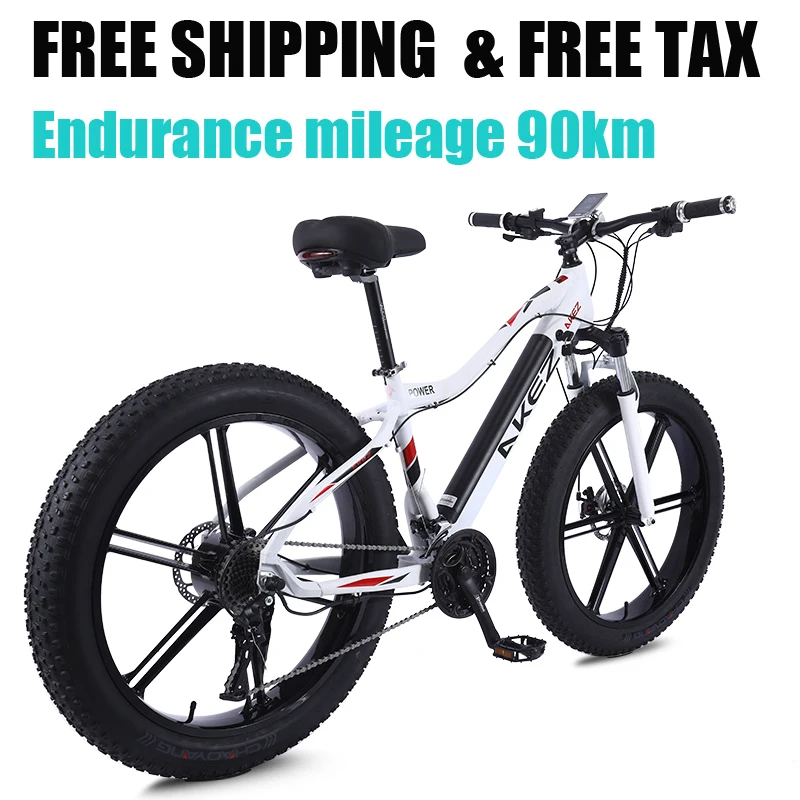 Kaufen Elektrische Fahrrad 36V10ah350W Max 50 Km/h Elektrische Mountainbike 4,0 Fett Reifen Elektrische Fahrrad Strand E Bike