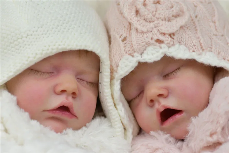 

Hot Sell 18inch 48cm Reborn Doll Kit Very Soft Lifelike 3/4 Limbs Unpainted Doll Parts Educational Child Toys Diy Doll Kits