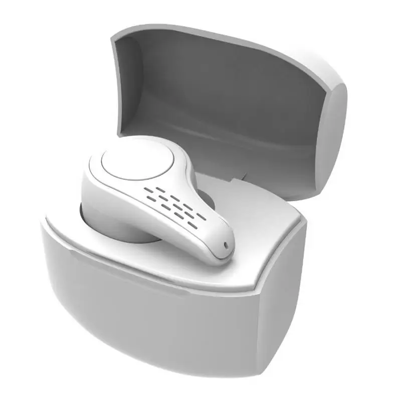 White CLAITE S9 беспроводной bluetooth 5,0 один наушник HiFi мини портативный наушник гарнитура наушники с зарядным устройством - Цвет: White