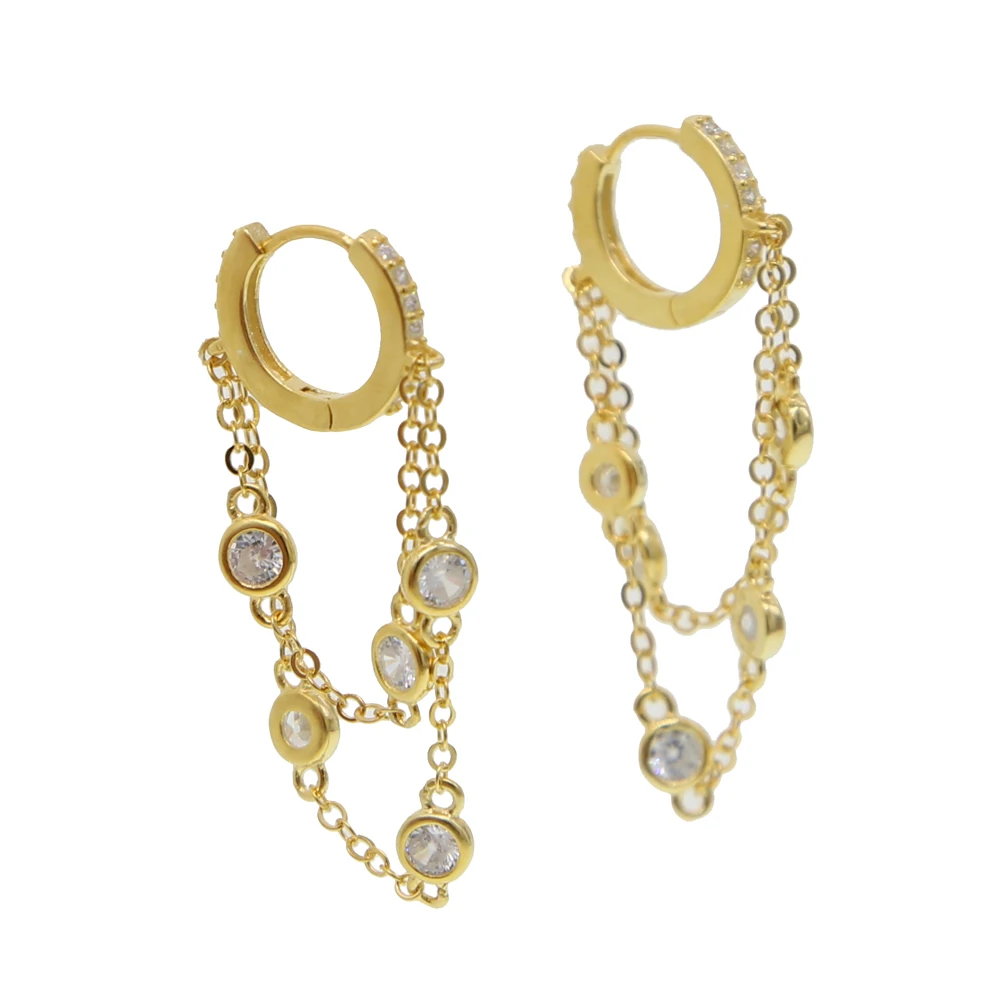 Женские серьги-кольца из серебра 925 пробы с кисточками | Украшения и аксессуары