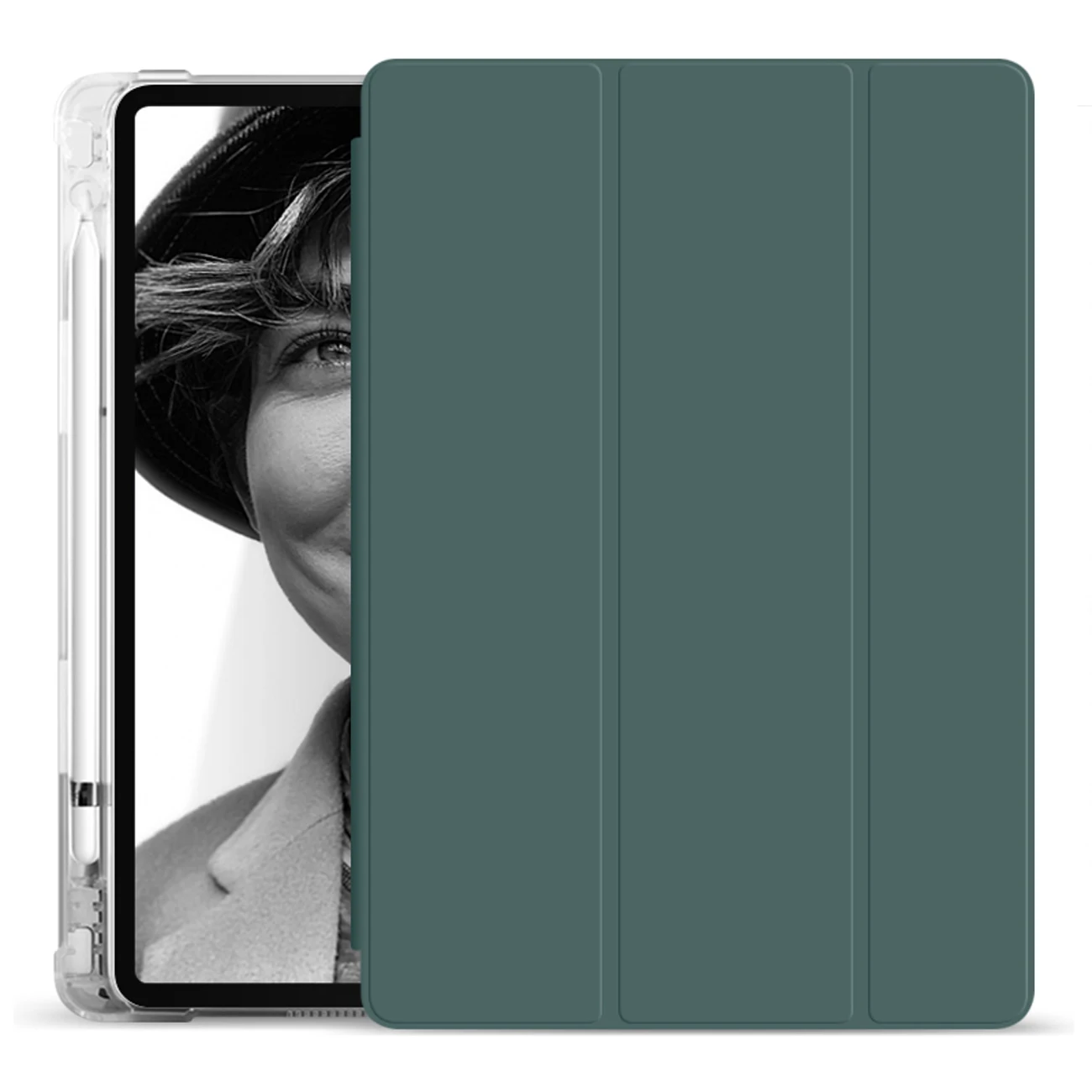 

Чехол ZOYU для iPad Pro 11 дюймов 2018 /2020 с держателем для карандашей, тонкий легкий Чехол-подставка тройного сложения, Чехол для iPad pro 11 дюймов
