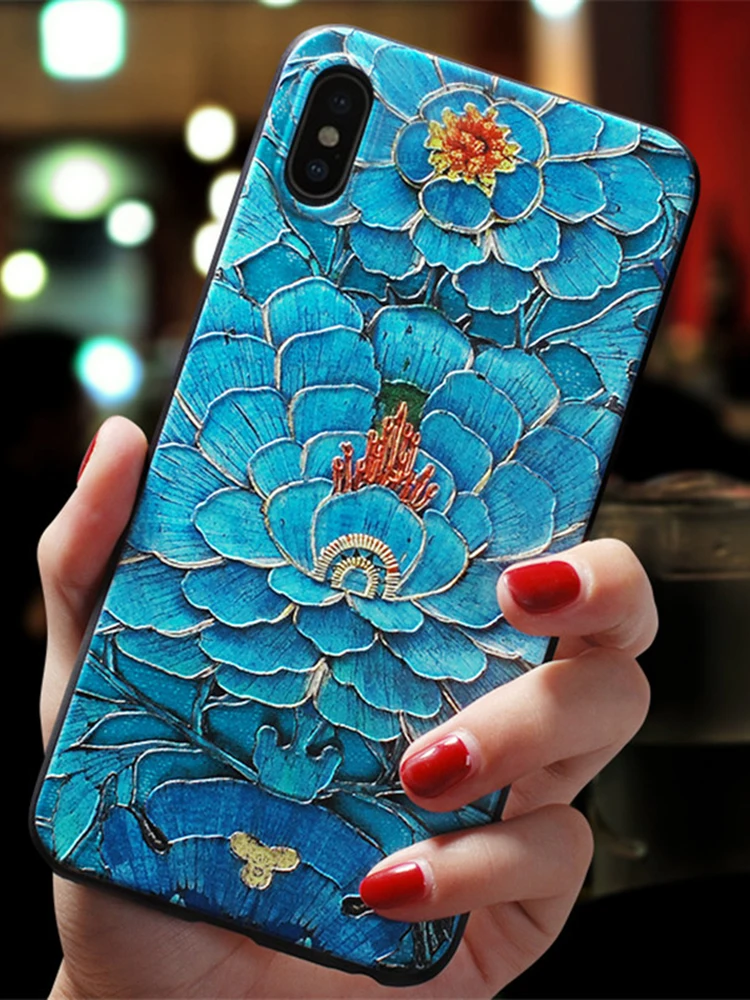 hxlh 3D с тиснением и изображением ТПУ чехол для Xiaomi mi 9 SE Honor 8 Lite 9T A1 A2 A3 CC9 CC9e F1 для Red mi 7A 6A S2 Note 7 5A 5 6 iPad Pro Plus цветок матовый чехол - Цвет: hxlh