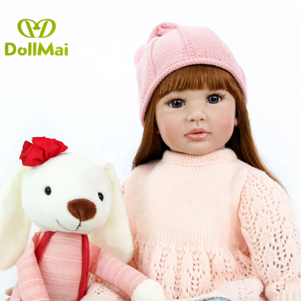 Эксклюзивная Кукла реборн DollMai 60 см силиконовая виниловая Реборн кукла-принцесса
