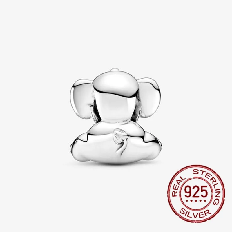 

Hot Sale New 925 Sterling Silver Elephant Charm Animal Beads fit Pandora Women Bracelet Original Silver 925 Jewelry Making Gift