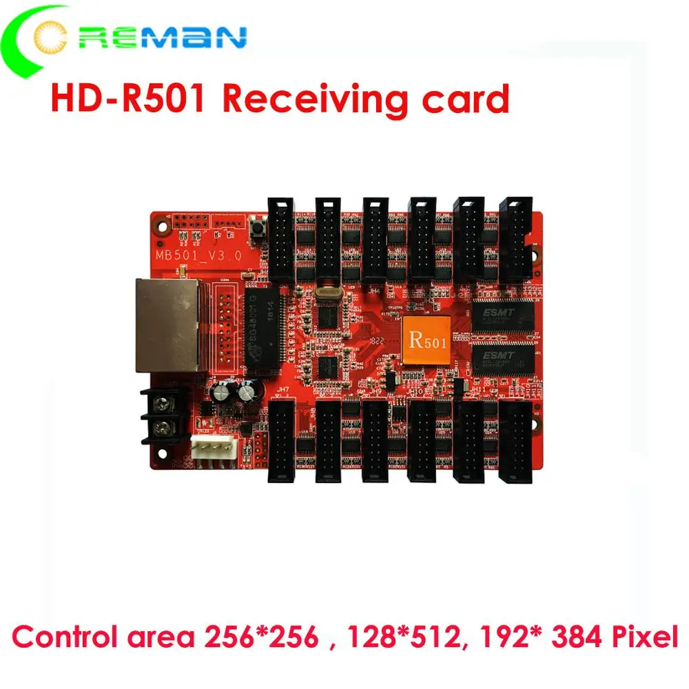 HD R501 hub75B принимающая карта, 12 выход hub75 полноцветный светодиодный экран знак принимающая карта поддержка 1/16 сканирования 1/32 сканирования