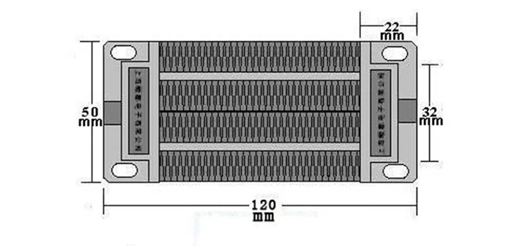 300W 220V ПТК керамический нагреватель воздуха на дизельном топливе, электрический нагреватель утепленная 120*50 мм