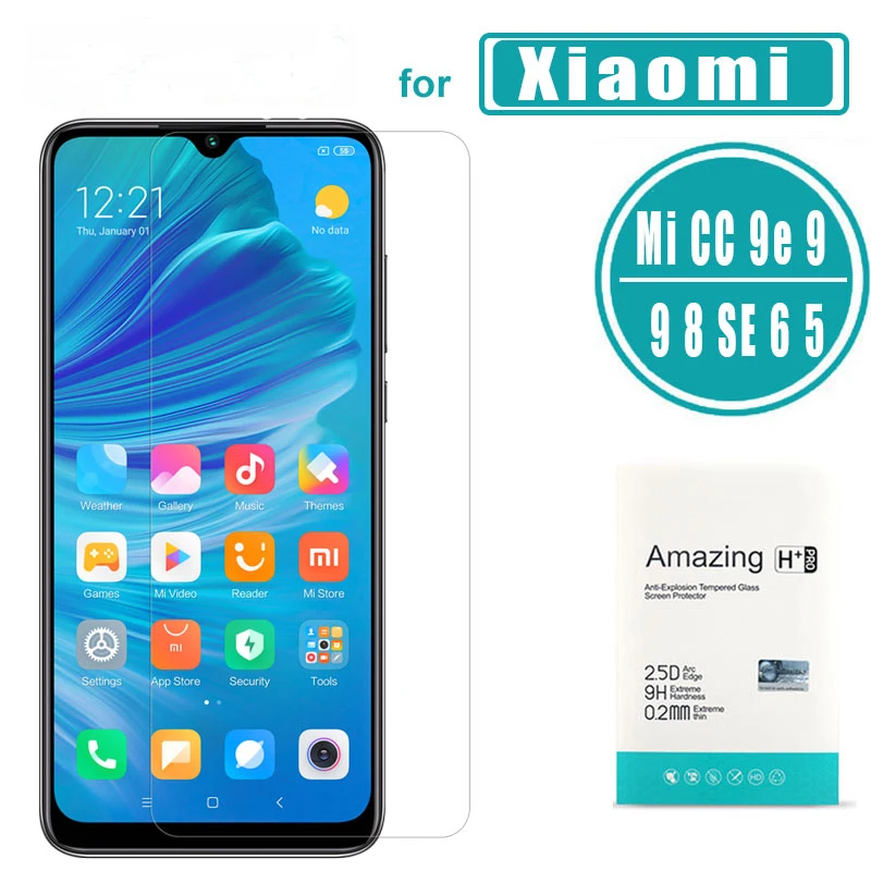 Защита экрана для Xiaomi Mi A3 CC9 9T Pro закаленное стекло Mi9 SE Mi8 Mi5 Mi6 пленка