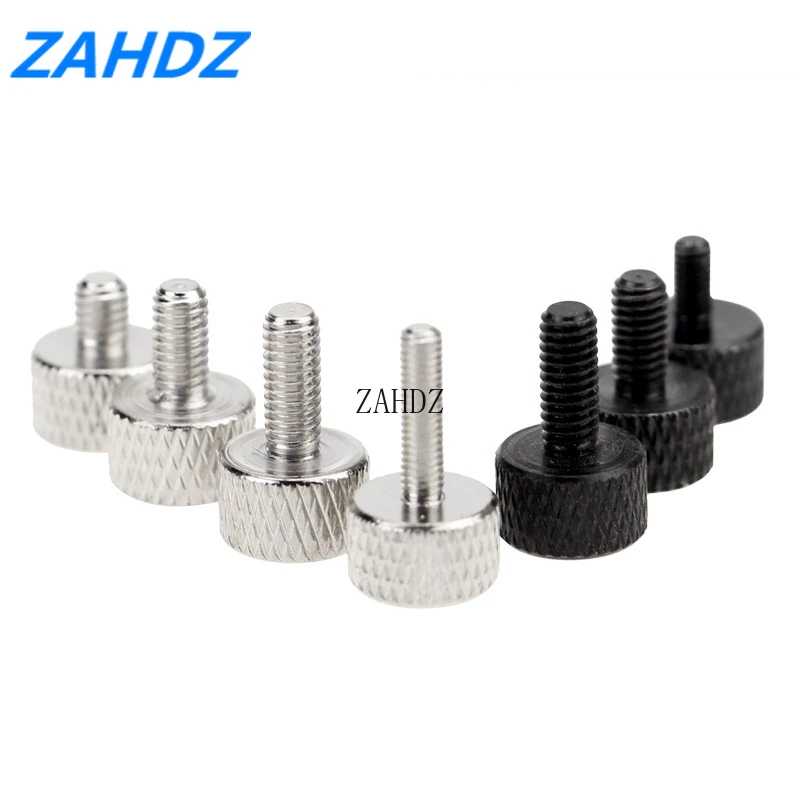 

10Pcs/lot M3*6/8/10/12 Knurled Thumb Screw Thread Teeth Computer PC Case Toolless Adjustment Screw Tool-Free Thumbscrews
