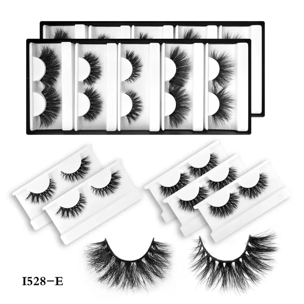 Накладные 3D ресницы из норки 10 пар высококачественные ручной работы длинные и