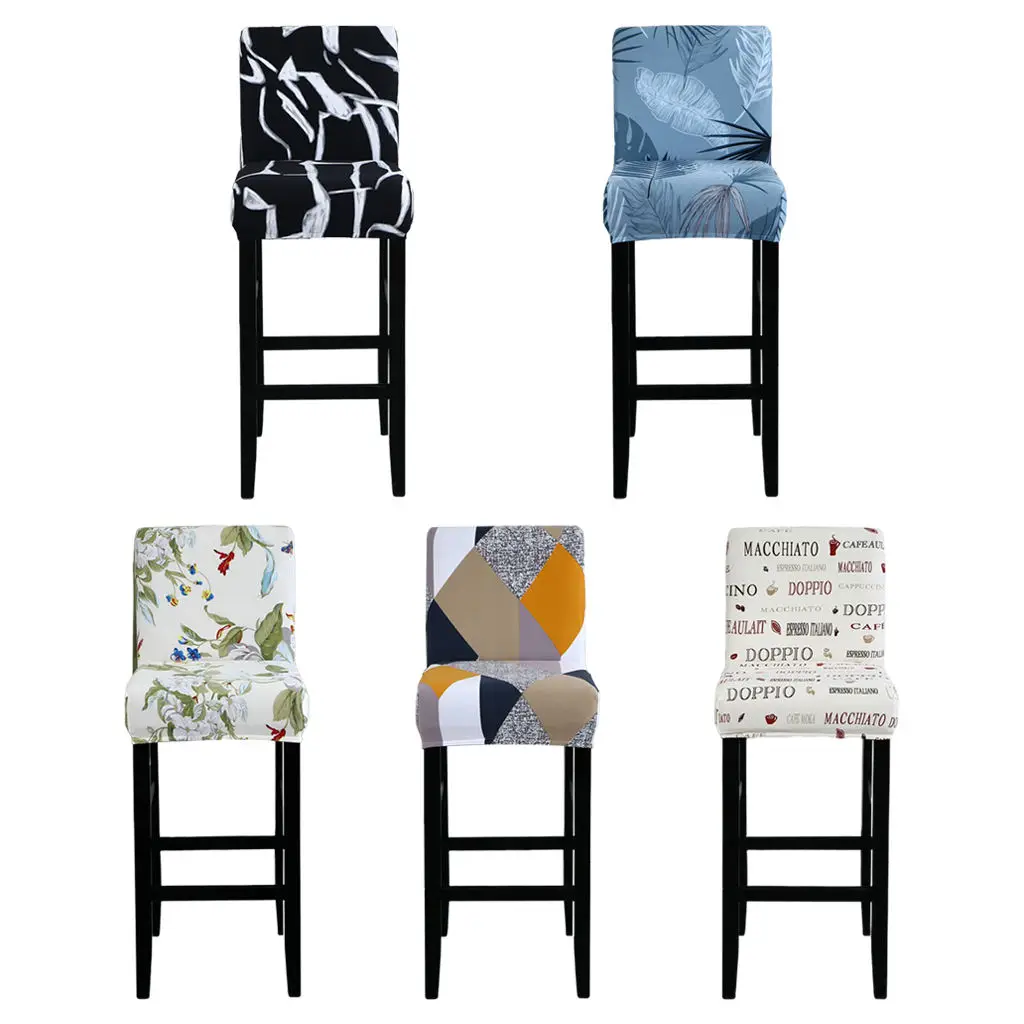 

Elastic Stretch Bar Stool Chair Covers Thick Soft for Cafe Wedding Banquet