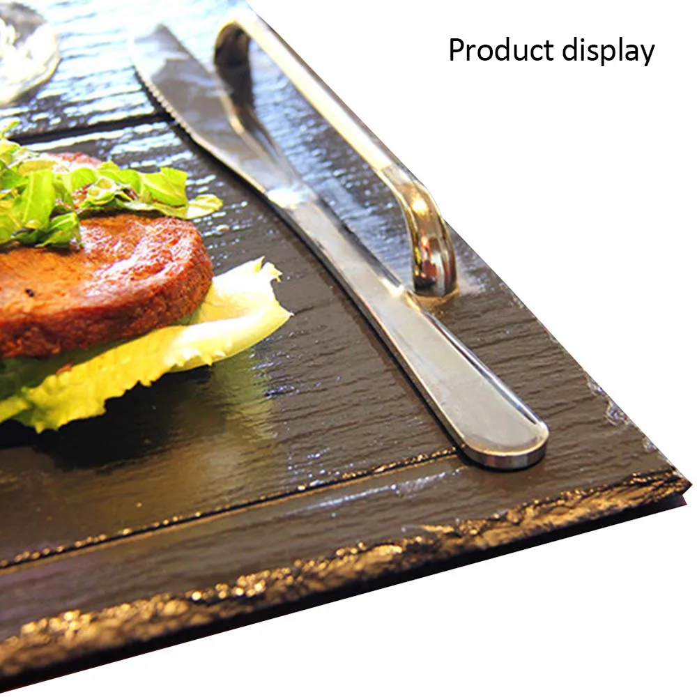 Горячая продажа Западный Природный сланец посуда Твердые квадратные каменные