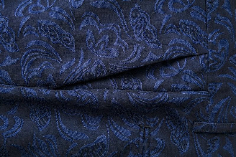 Мужской костюм из 3 предметов со штанами, костюм Homme, красный цветочный жаккардовый приталенный смокинг, костюмы для свадьбы, выпускного вечера для мужчин, trajes de hombre