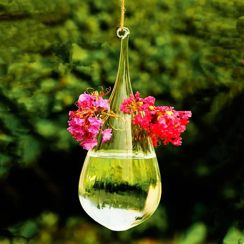 

Бесплатная доставка 2 шт./упак. 9*20 см каплевидные Стекло Террариум декоративная домашняя ваза Творческий свадебный реквизит друг, день рожд...