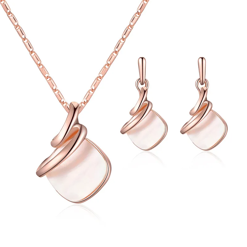 Богемный винтажный комплект ювелирных изделий набор из раковины сережек двух