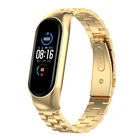 Ремешок из нержавеющей стали для Xiaomi Mi Band 6 5 4, сменный Браслет для наручных часов Xiaomi Band 3 4 5