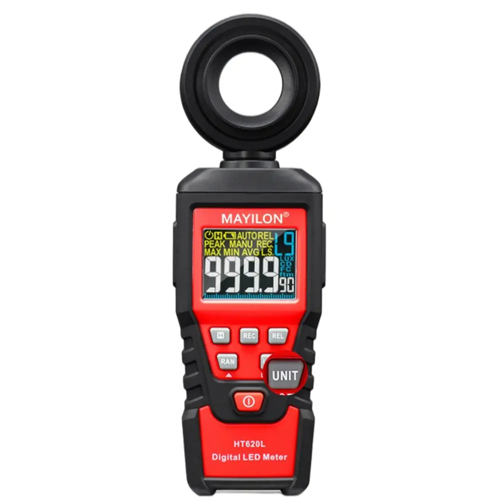

Light Meter Handheld LED Lux Meter Data Hold Precision Illuminometer Photometer HABOTEST HT620L Professional Light Meter