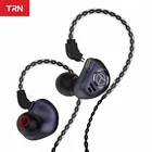 Гибридные металлические наушники-вкладыши TRN V90 4BA + 1DD, IEM Hi-Fi монитор, спортивные наушники для бега, наушники-вкладыши со съемным 2-контактным разъемом