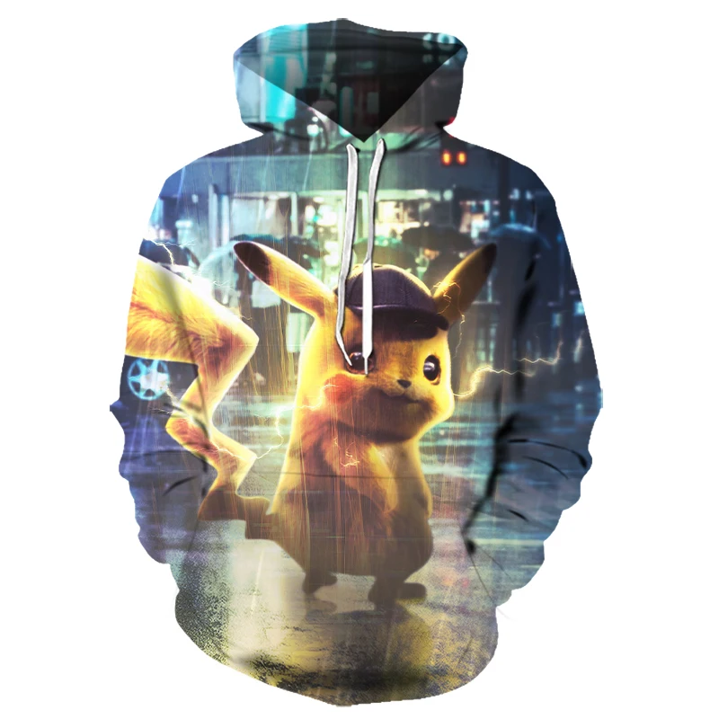 Пикачу Покемон го 3D графический Свитшот толстовки для мужчин и женщин Umbreon с