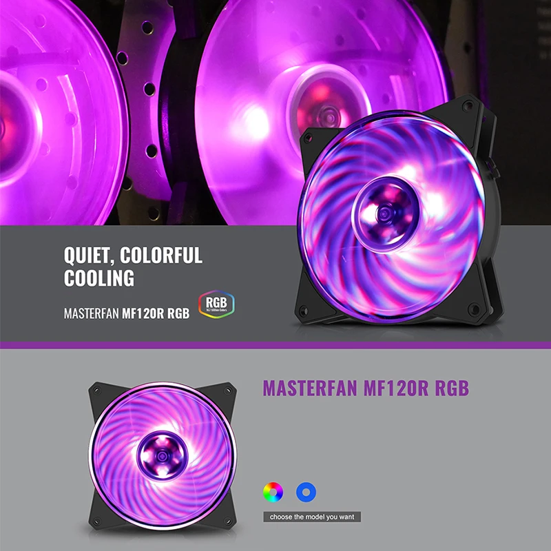 Кулер для главного компьютера чехол RGB 120 мм вентилятор ШИМ тихий кулера ЦП