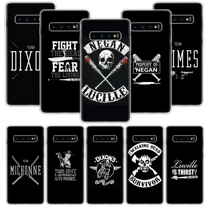 Ходячие мертвецы команда Negan Camiseta чехол для телефона Samsung Galaxy S10 S20 S21 S9 S8 S7 Note 10 20 9 8