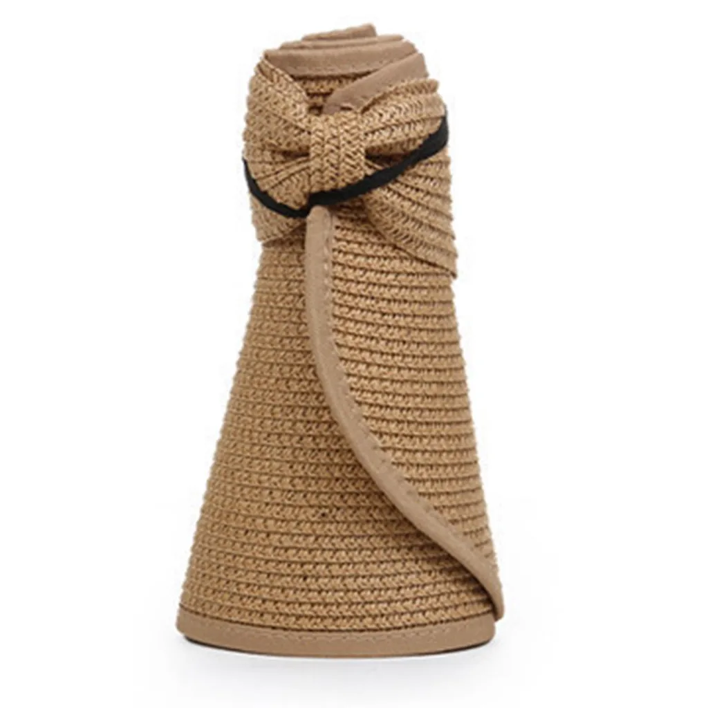 Шляпка от солнца в стиле Харадзюку Женская Модная Складная Соломенная Панама