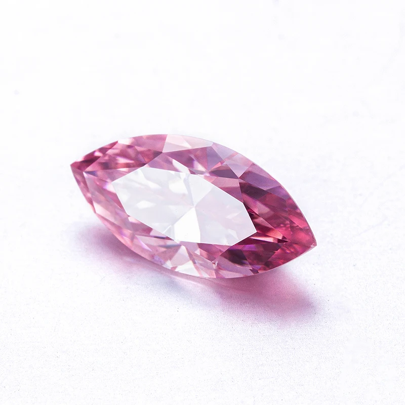 

Zhanhao 0.05ct-3.0ct Marquise Cut Moissanite Diamonds Pink Color Loose Stones Wholsale Price Lab Grown Moissanite