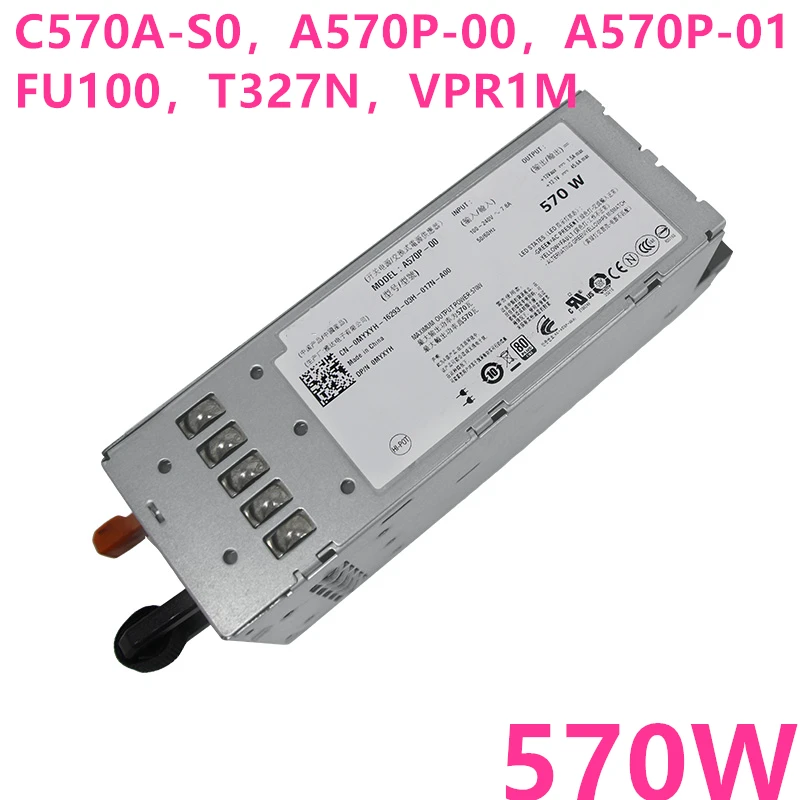 Новый оригинальный блок питания для ноутбука Dell Мощность край R710 T610 570W Питание