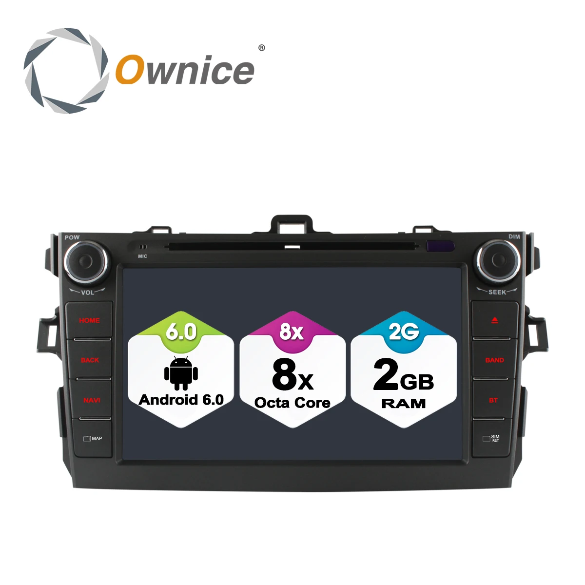 Ownice C500 Octa Core 2G RAM Android 6 0 Автомобильный DVD GPS для Toyota Corolla 2006 2011 радио поддержка 4G SIM LTE