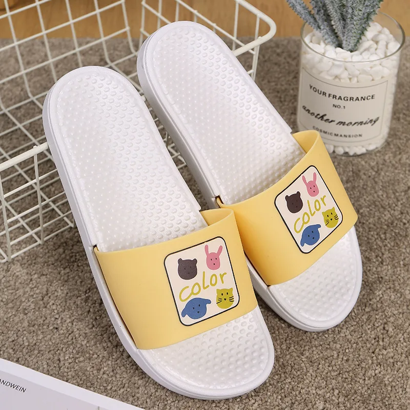 Bathroom Home Korean-Style Casual All-match Slippers Women Slippers Non-Slip  Womens Shoes  Slippers House  Home Shoes
