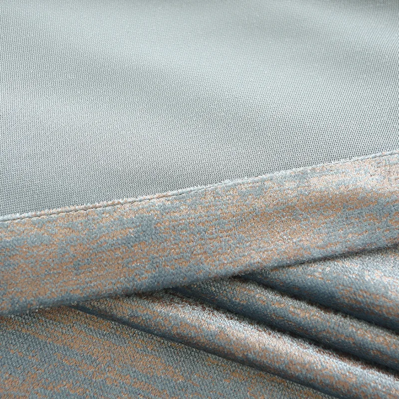 

Living Room Bedroom Curtain Fabric Flannel European Embroidered Curtains Water-Soluble Hollow tie rong lian tou Window Curtain