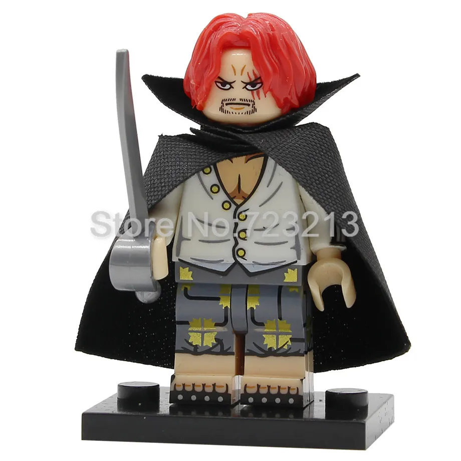 Shanks Новинка, цельная фигурка туза, Чоппер Нами сабо, Шанкс, буруку, Робин, Trafalgar, Лоу, набор строительных блоков, модели, кирпичи, игрушки - Цвет: Shanks
