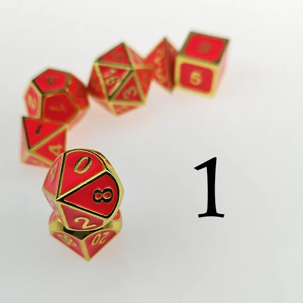 Rollooo светящийся нефрит металл набор игральных костей светится в темноте D4 D6 D8 D10 D %