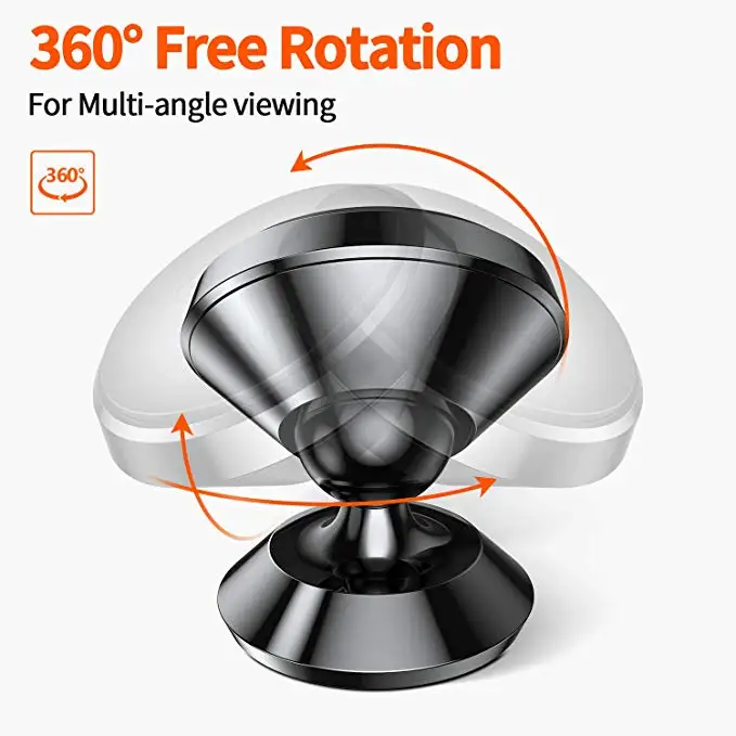 Magnetic Car Mobile Phone Holder 360 Degree Rotatable Mount Support Bracket Stick On Desktop Stand For Huawei Iphone Samsung GPS | Мобильные