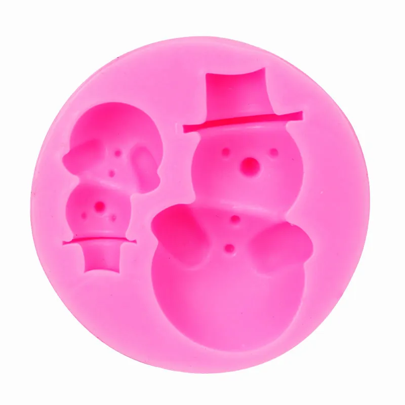 

Snowman Snowflake Christmas Tree Leaf Silicone Molds Fondant Chocolate Cake Liquid Silicone DIY Christmas Baking Took