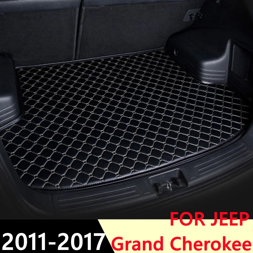 

SJ Custom Waterproof Car Trunk Mat AUTO Tail Boot Tray Liner Cargo Carpet Pad Protector Fit For JEEP Grand Cherokee 2011 12-2017