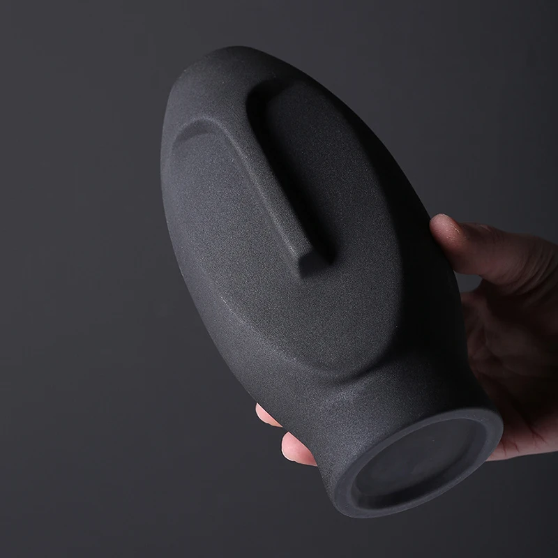 

Nordic Human Face Abstract Art Ceramic Vase European Vintage Decor Dried Flowers Pot Living Room Decoration Ornaments