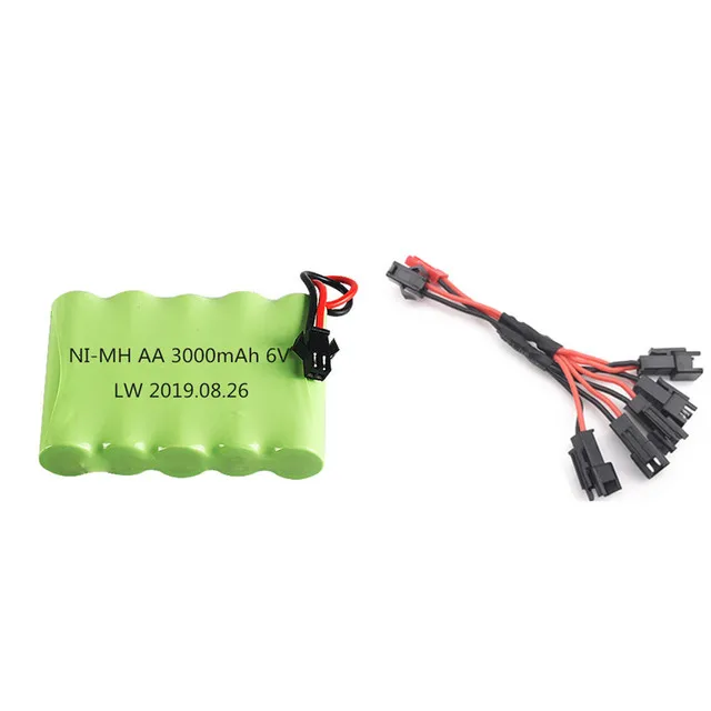 6v 3000mah aa никель металл гидридного