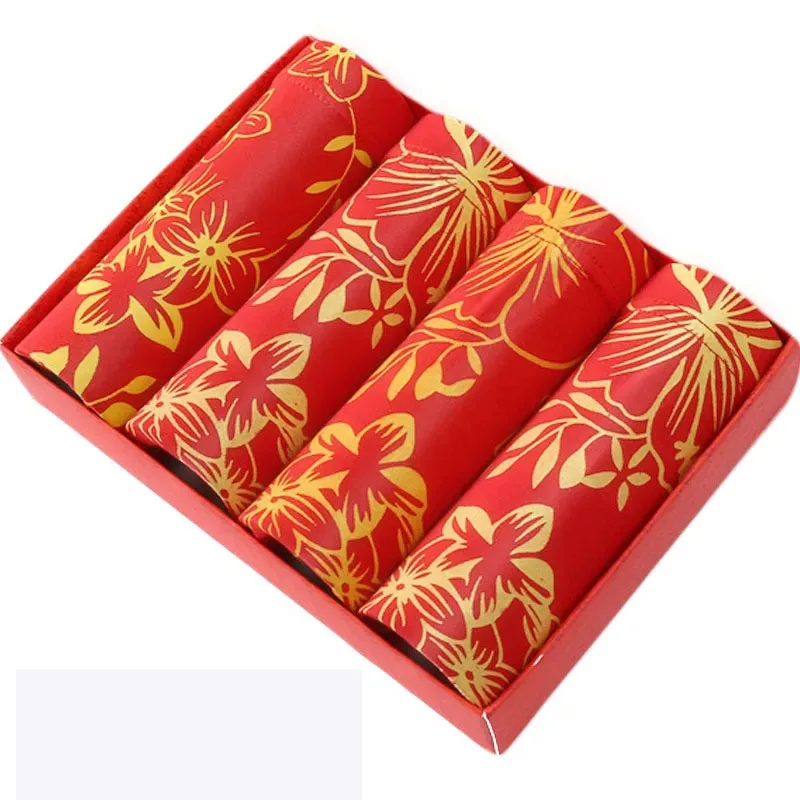 4pcs / Mens Underwear Shorts Boxer Shorts Mens Sexy Underwear High Quaity Men's Underwear Pure Cotton Breathabe Boxer Shorts