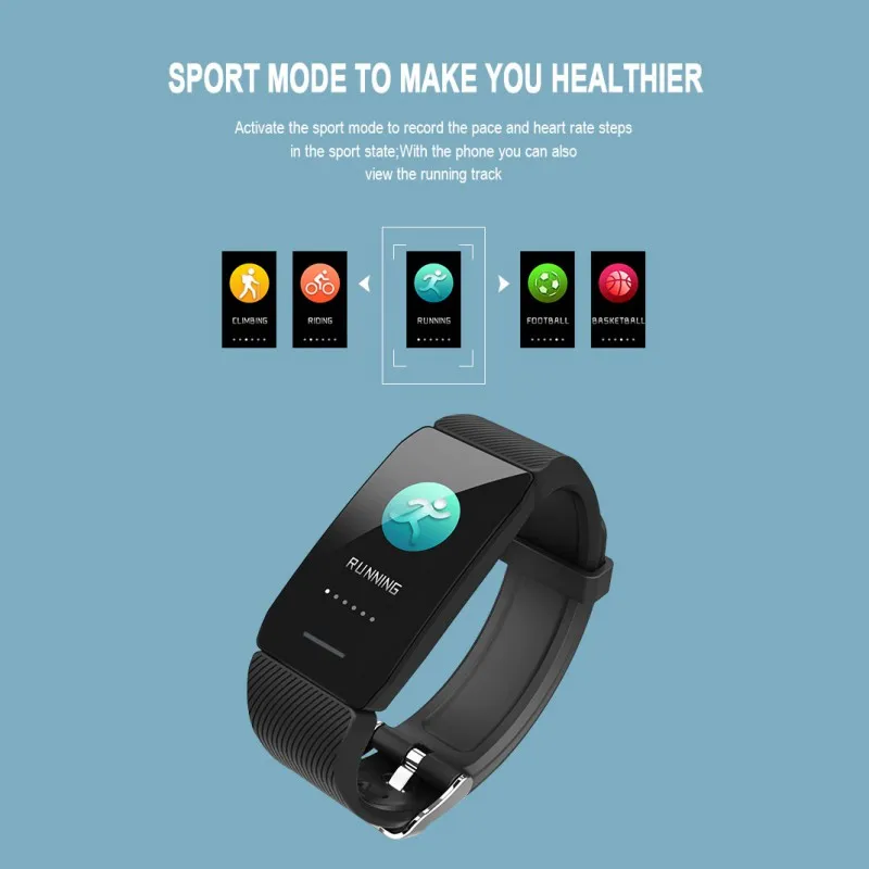 Смарт часы Q1plus BT цветной экран водонепроницаемый спортивный смарт браслет