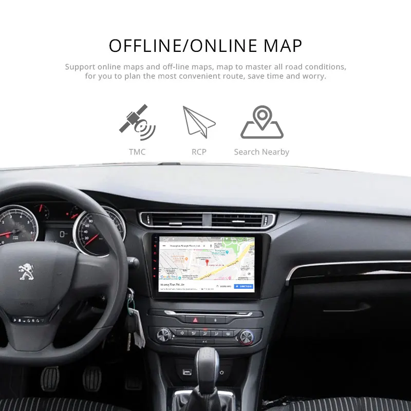 LJHANG 10 1 дюймов Android 9 0 Автомобильный DVD плеер для PEUGEOT 408 2014 2015 2016 WIFI Мультимедиа GPS Navi