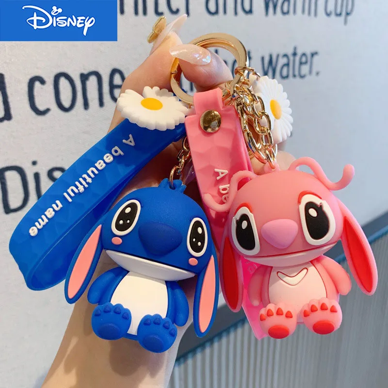 Брелок Лило и Ститч из мультфильма Disney ПВХ кулон в виде фигурок для автомобиля