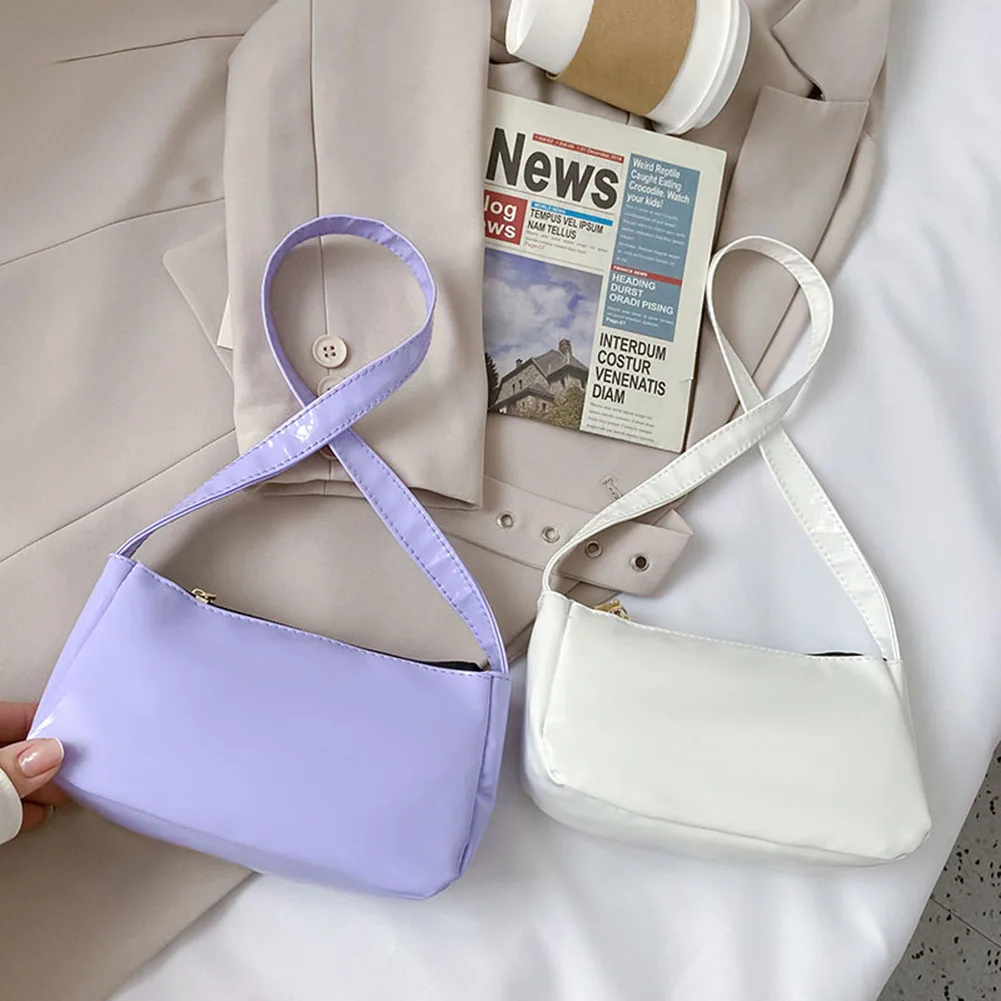 

Simply Crossbody Bags PU Leather Solid Color Simple Messenger Bag Lady Travel Small Zipper Handbags for Women 2020