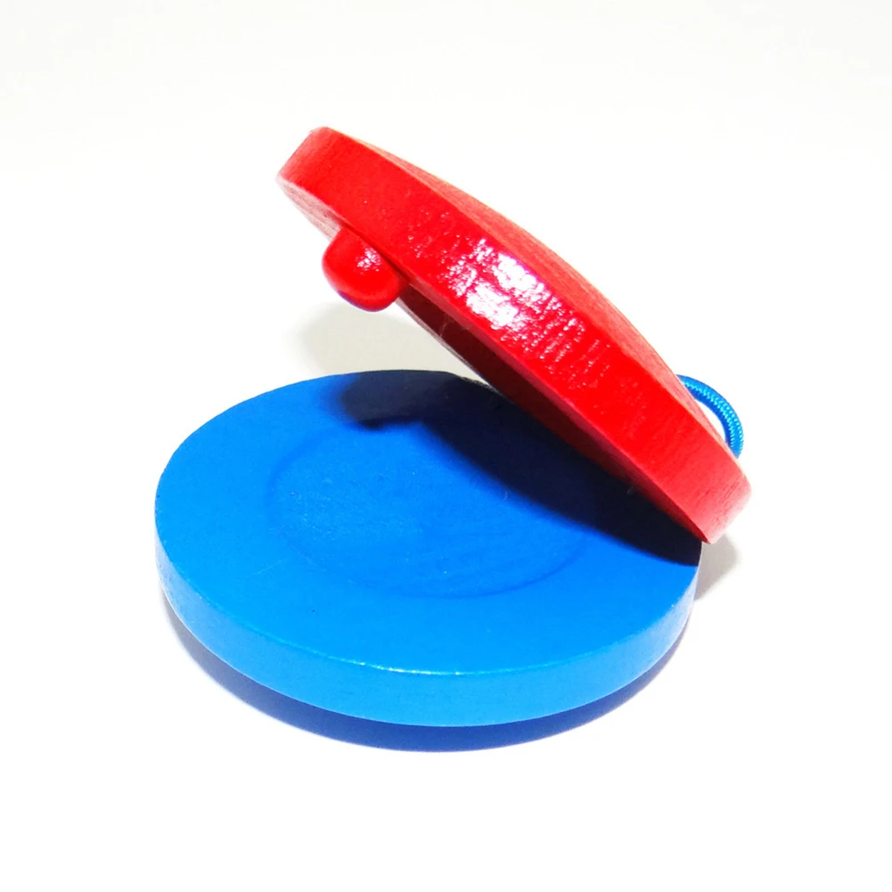 

Wooden Castanet Clapper Percussion Musical Instrument Education Kids Children Toy Gift