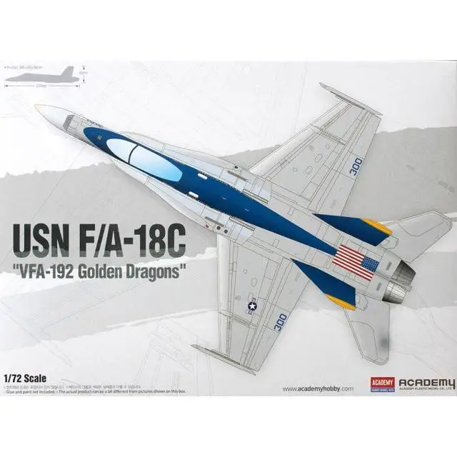 Сборная Игрушечная модель летательного аппарата VFA 192 Golden Dragon F/A 18 C Hornet|Наборы для