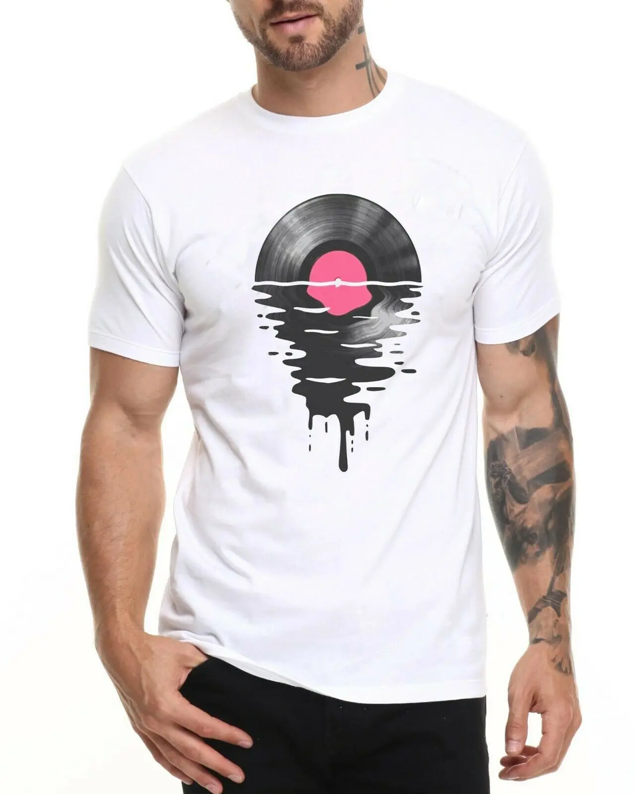 

VINYL MELTING T-SHIRT RECORD OLD SKOOL DJ