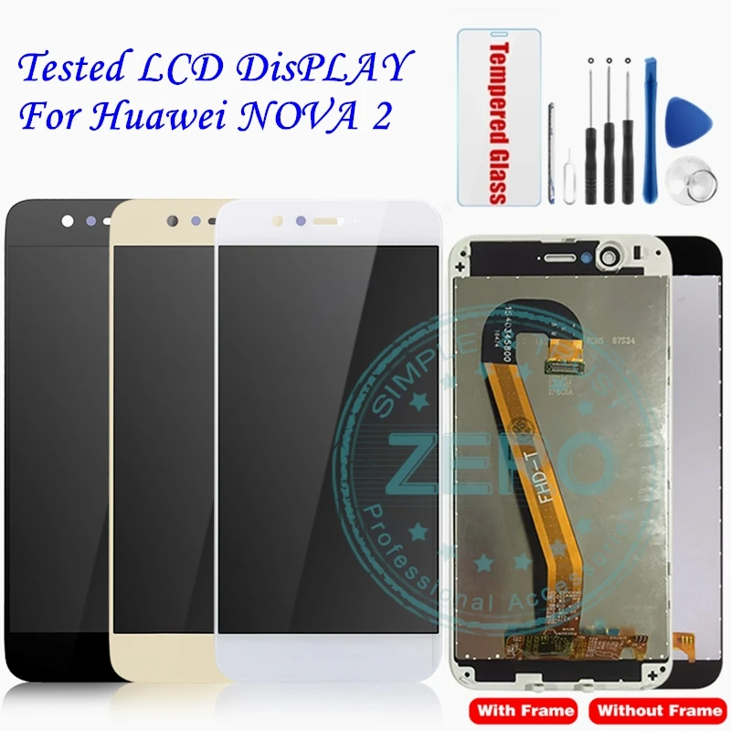 ЖК дисплей и рамка для Huawei Nova 2 сенсорная панель Nova2 в сборе запасные части